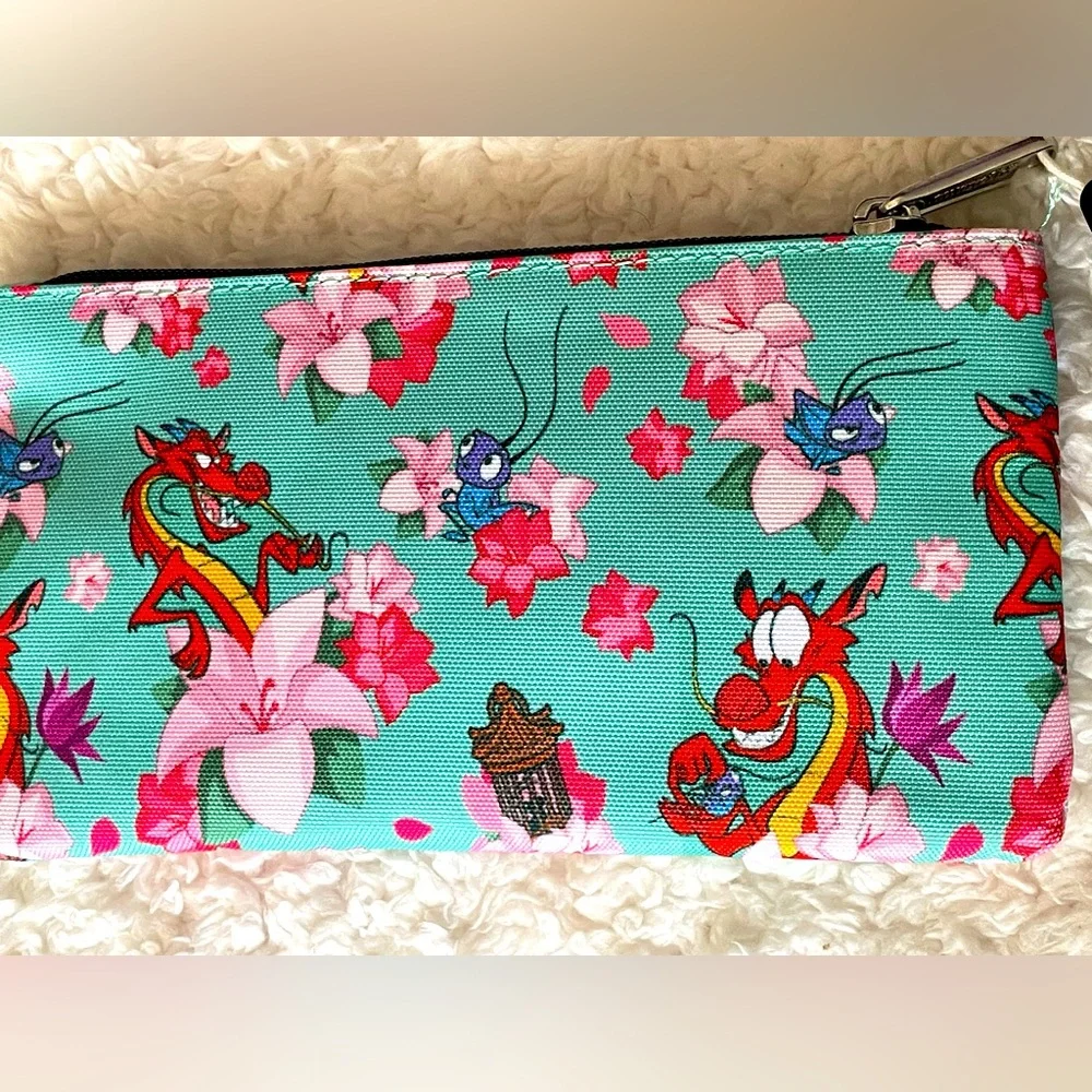 Loungefly Disney’s Mulan | Mushu & Cri-Kee | Coin Purse/Cosmetics Pouch - Picture 6 of 10